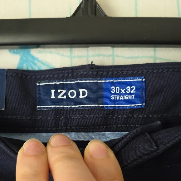 Izod Navy Dress Pants - Picture 2 of 6